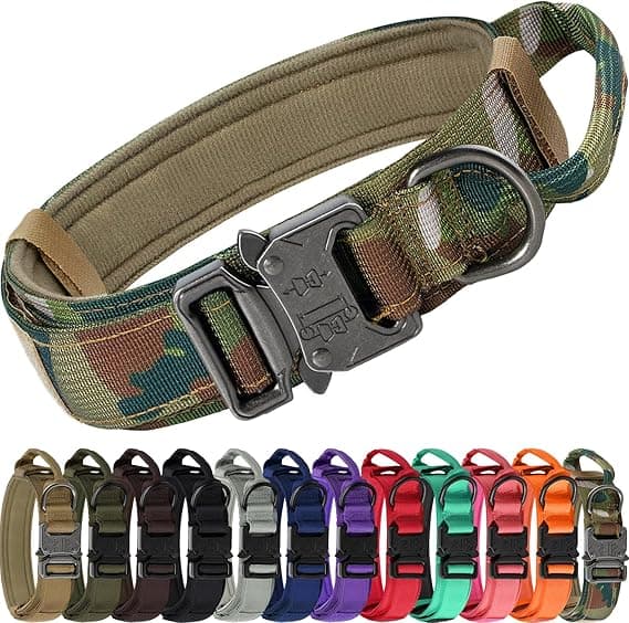 Tactical Dog Collar with Camo Pattern